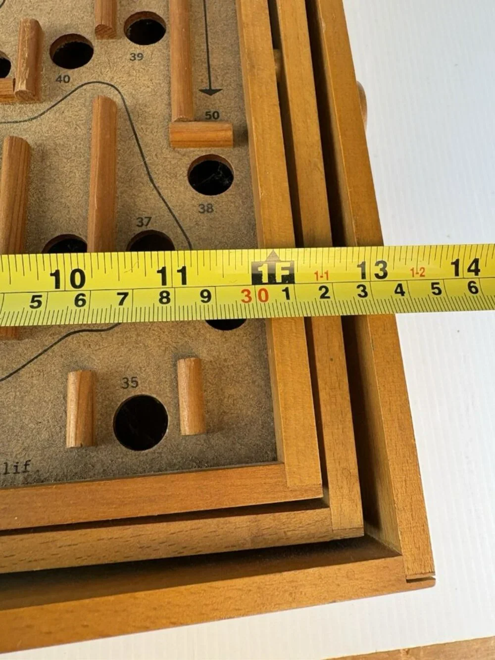 Vintage Wooden Labyrinth Space Tilt Maze Game By Pacific Game Co